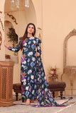 Feathers Unstitched Digital Printed Premium Lawn 3Pc Suit MAYA-FT106