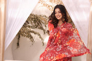 Feathers Unstitched Digital Printed Premium Lawn 3Pc Suit MALEEHA-FT187