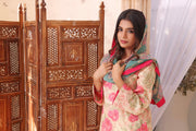 Feathers Unstitched Digital Printed Premium Lawn 3Pc Suit ELA-FT189