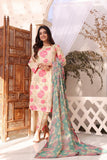 Feathers Unstitched Digital Printed Premium Lawn 3Pc Suit ELA-FT189