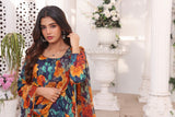 Feathers Unstitched Digital Printed Premium Lawn 3Pc Suit AIZAL-FT191