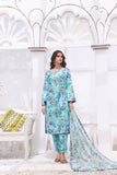 Feathers Unstitched Digital Printed Premium Lawn 3Pc Suit YASMIN-FT198