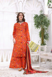 Feathers Unstitched Digital Printed Premium Lawn 3Pc Suit CEMRE-FT199