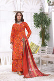 Feathers Unstitched Digital Printed Premium Lawn 3Pc Suit CEMRE-FT199