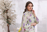 Feathers Unstitched Digital Printed Premium Lawn 3Pc Suit CYEDA-FT201