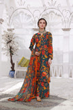 Feathers Unstitched Digital Printed Premium Lawn 3Pc Suit IRSA-FT207