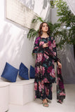 Feathers Unstitched Digital Printed Premium Lawn 3Pc Suit DARK MAVUE-FT210