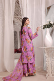 Feathers Unstitched Digital Printed Premium Lawn 3Pc Suit LILAC HINT-FT214