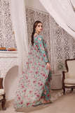 Feathers Unstitched Digital Printed Premium Lawn 3Pc Suit CRIMSON BLUSH-FT215