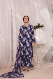 Feathers Unstitched Digital Printed Premium Lawn 3Pc Suit DARK ARCADE-FT216