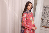 Feathers Unstitched Digital Printed Premium Lawn 3Pc Suit EDEN GLOW-FT218