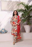 Feathers Unstitched Digital Printed Premium Lawn 3Pc Suit VIBRANT FLICK-FT223