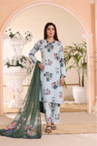 Feathers Unstitched Digital Printed Premium Lawn 3Pc Suit SANDY-FT227