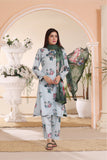 Feathers Unstitched Digital Printed Premium Lawn 3Pc Suit SANDY-FT227