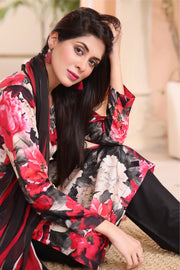Feathers Unstitched Digital Printed Premium Lawn 3Pc Suit ROSA-FT228