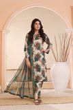 Feathers Unstitched Digital Printed Premium Lawn 3Pc Suit AQUA-FT229
