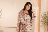 Feathers Unstitched Digital Printed Premium Lawn 3Pc Suit DUSKY-FT238