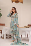 Feathers Unstitched Digital Printed Premium Lawn 3Pc Suit French Summer-FT259