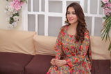 Feathers Unstitched Digital Printed Premium Lawn 3Pc Suit Rosey Dust-FT266