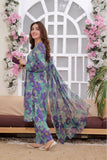 Feathers Unstitched Digital Printed Premium Lawn 3Pc Suit WALIYA-FT269