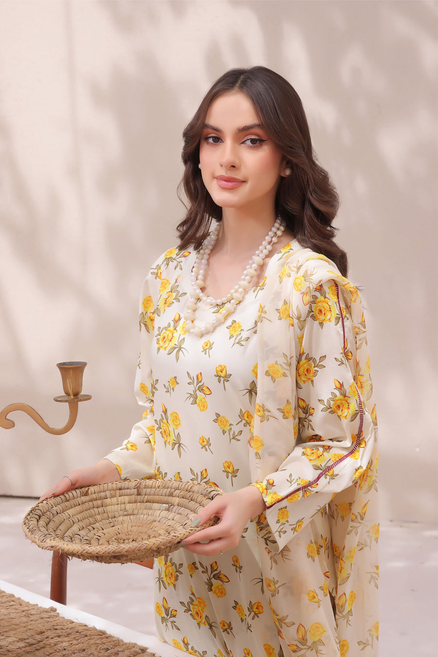 Feathers Unstitched Digital Printed Premium Lawn 3Pc Suit AABIRAH-FT270