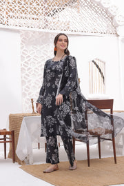 Feathers Unstitched Digital Printed Premium Lawn 3Pc Suit NAAZ-FT278