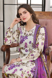 Feathers Unstitched Digital Printed Premium Lawn 3Pc Suit BOBBIE-FT350