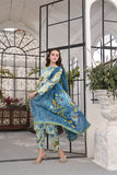 Feathers Unstitched Digital Printed Premium Lawn 3Pc Suit GILLY-FT357