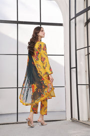 Feathers Unstitched Digital Printed Premium Lawn 3Pc Suit MISANDEI-FT361