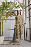 Feathers Unstitched Digital Printed Premium Lawn 3Pc Suit CATELYN-FT362