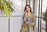 Feathers Unstitched Digital Printed Premium Lawn 3Pc Suit CATELYN-FT362