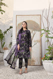 Feathers Unstitched Digital Printed Premium Lawn 3Pc Suit LAVENDER-FT364