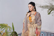 Feathers Unstitched Digital Printed Premium Lawn 3Pc Suit SNAPDRAGON-FT379
