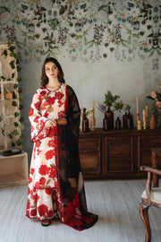 Feathers Chic Bella Unstitched Printed Lawn 3Pc Suit Secret Garden-FT388