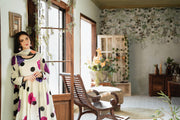 Feathers Chic Bella Unstitched Printed Lawn 3Pc Suit Polka-FT389