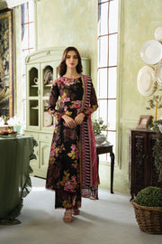Feathers Chic Bella Unstitched Printed Lawn 3Pc Suit Lyra-FT396