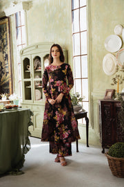 Feathers Chic Bella Unstitched Printed Lawn 3Pc Suit Lyra-FT396