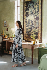 Feathers Chic Bella Unstitched Printed Lawn 3Pc Suit Moonstone-FT399