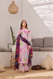 Feathers Sunset Soiree Unstitched Printed Lawn 3Pc Suit SEZANE-FT401