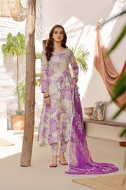 Feathers Sunset Soiree Unstitched Printed Lawn 3Pc Suit CAMELLIA-FT411