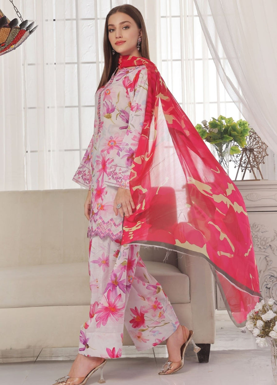 Feathers Midnight Murmurs Unstitched Lawn 3Pc Suit PRISMA-FT476