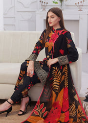 Feathers Midnight Murmurs Unstitched Lawn 3Pc Suit FIOREN-FT477