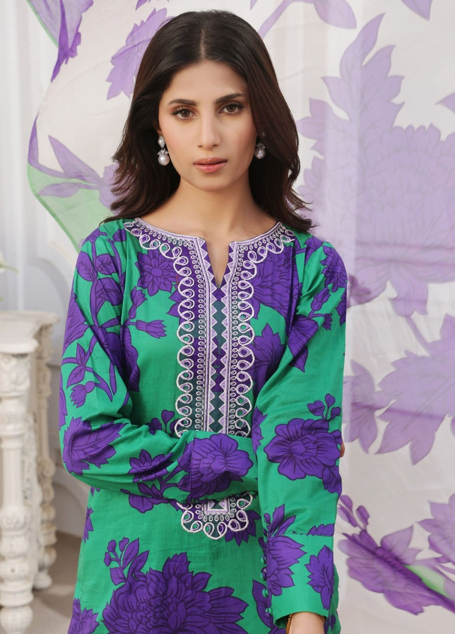 Feathers Midnight Murmurs Unstitched Lawn 3Pc Suit LAVIRA-FT478