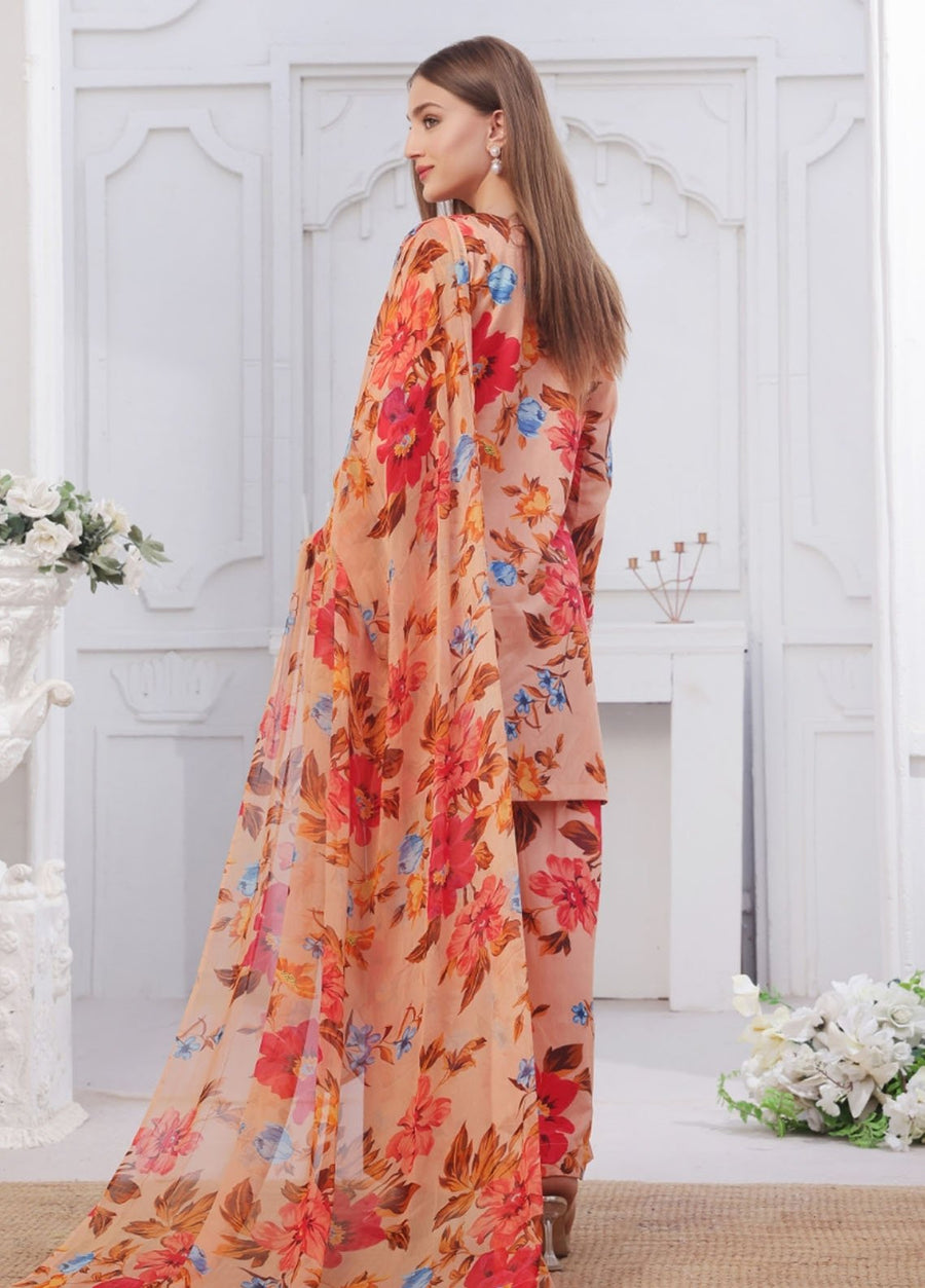 Feathers Midnight Murmurs Unstitched Lawn 3Pc Suit FAYLIN-FT479