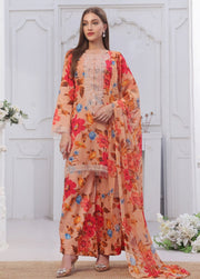Feathers Midnight Murmurs Unstitched Lawn 3Pc Suit FAYLIN-FT479