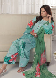 Feathers Midnight Murmurs Unstitched Lawn 3Pc Suit SKYLOR-FT481