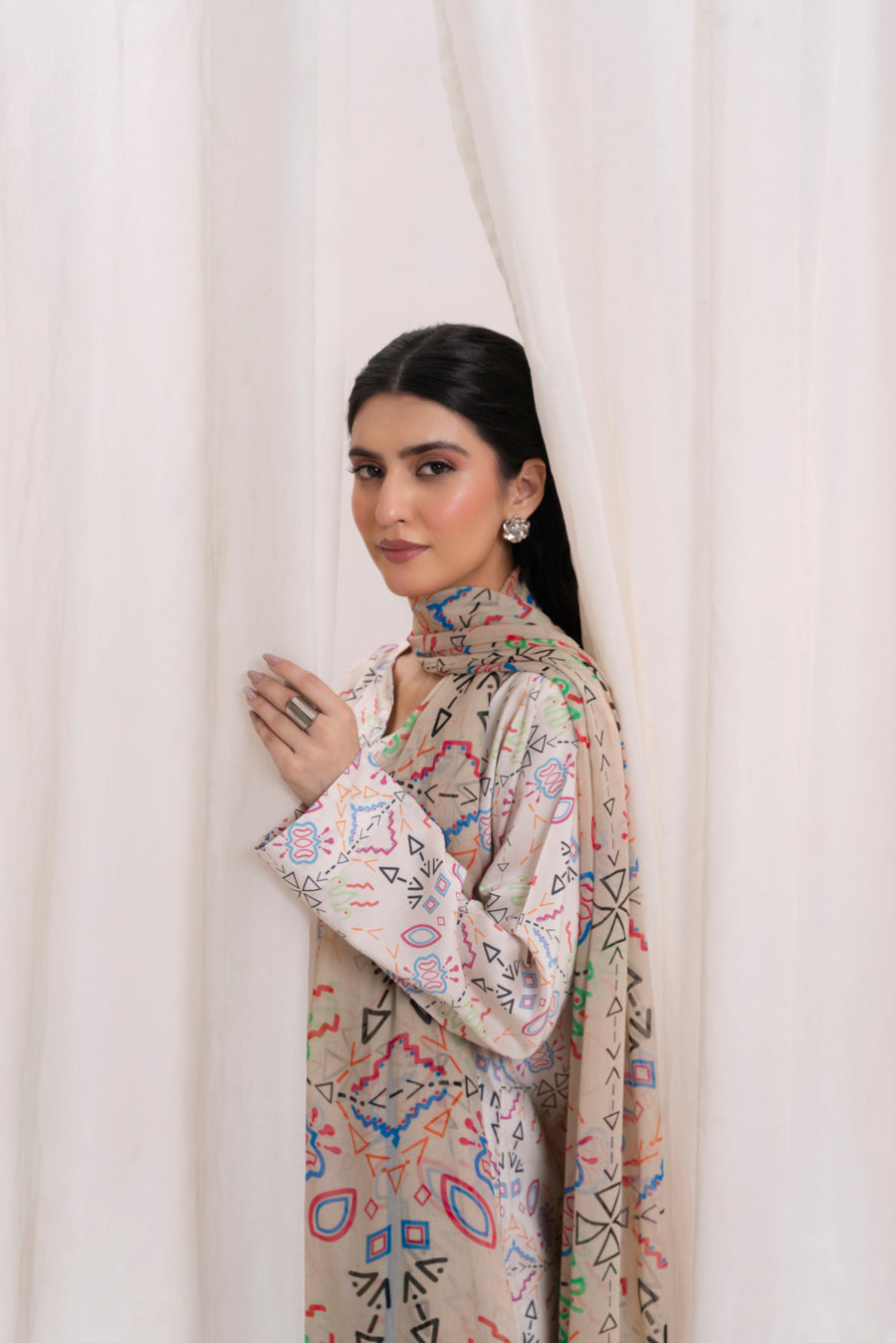 Feathers Frosty Fables Printed Viscose Unstitched 3Pc Suit TREVORNE-FT565