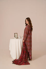 Feathers Frosty Fables Printed Viscose Unstitched 3Pc Suit SNAREL-FT568