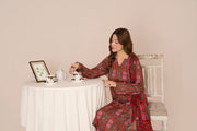 Feathers Frosty Fables Printed Viscose Unstitched 3Pc Suit SNAREL-FT568