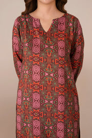 Feathers Frosty Fables Printed Viscose Unstitched 3Pc Suit SNAREL-FT568